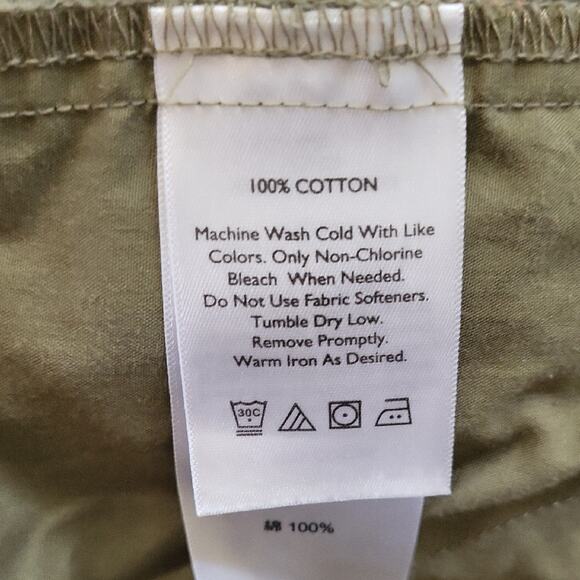 Eddie Bauer Ripstop Women Bermuda Shorts Size 16 Green & Orange - Picture 10 of 11